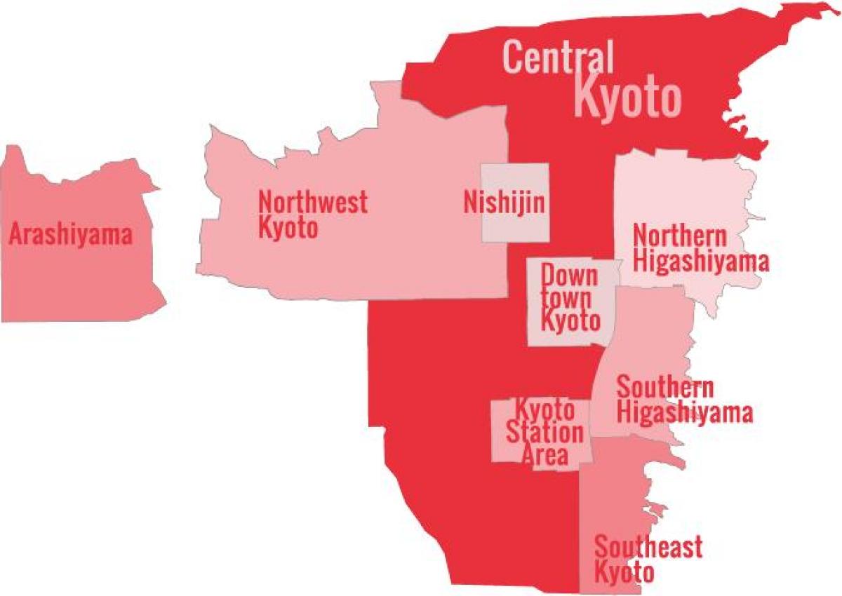 Stadtplan von Kyoto